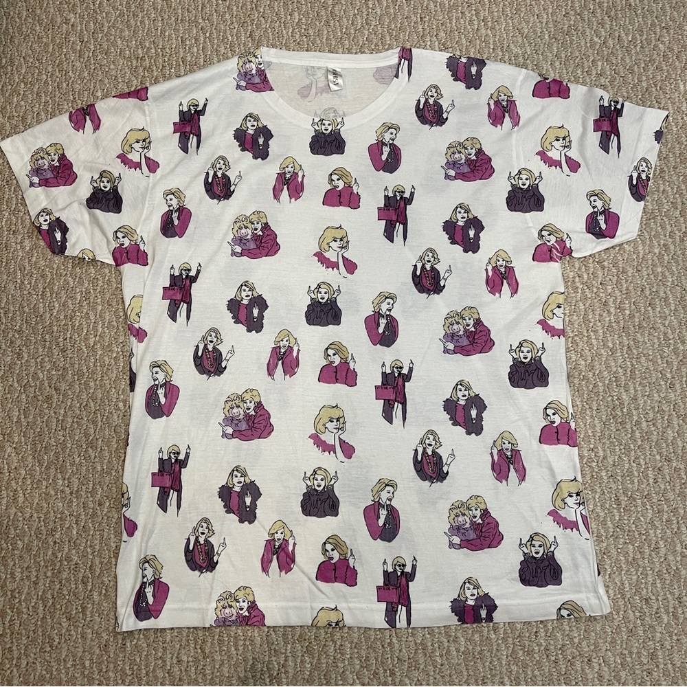 Clashist T-Shirt Top Joan Rivers Middle Finger XL